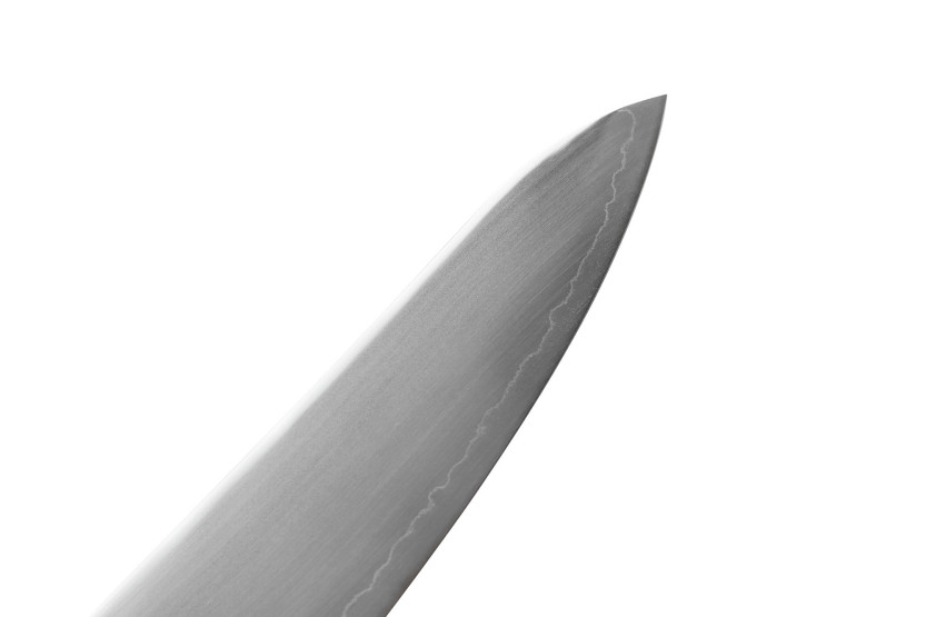 21 cm:n japanilainen käsityönä valmistettu Wusaki Hikari SLD -gyuto -veitsi, bubinga-kahva