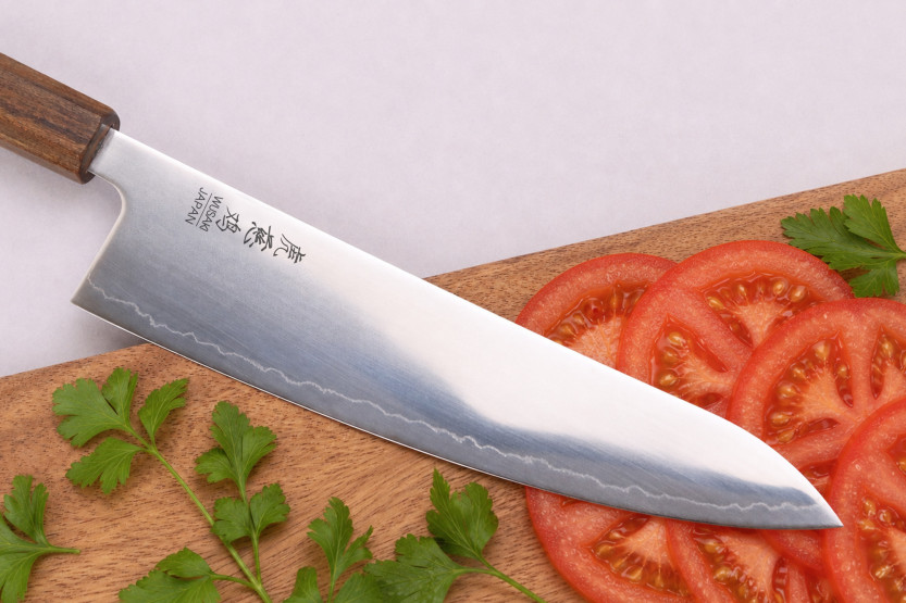 21 cm Handcrafted Japanese Wusaki Hikari SLD Gyuto Knife with Bubinga Handle