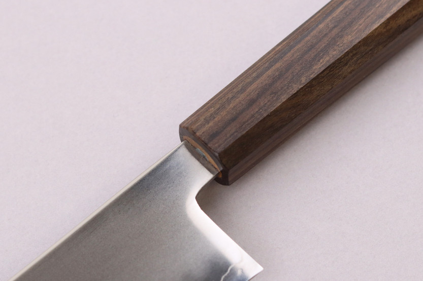 Håndlavet japansk santoku-kniv, 17 cm, Wusaki Hikari SLD, med bubinga-skaft