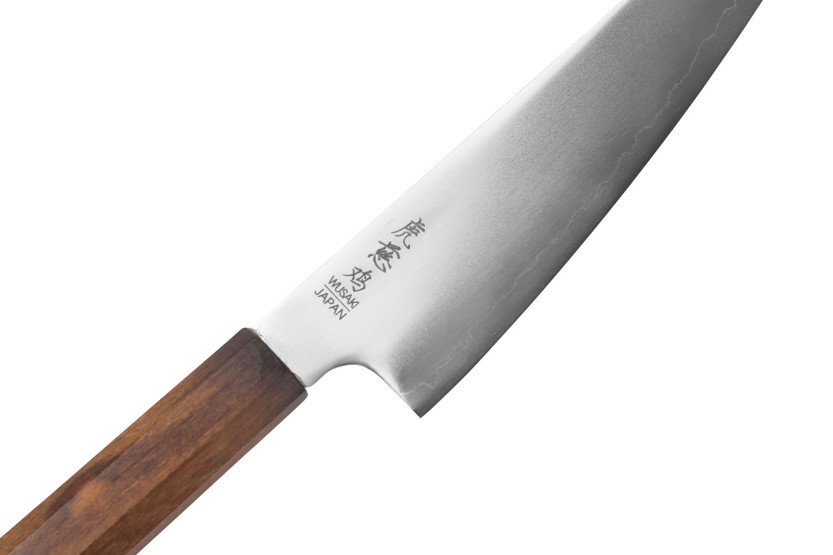 15 cm Handcrafted Japanese Wusaki Hikari SLD Santoku Knife with Bubinga Handle