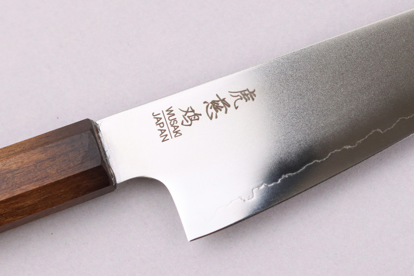 15 cm Handcrafted Japanese Wusaki Hikari SLD Santoku Knife with Bubinga Handle
