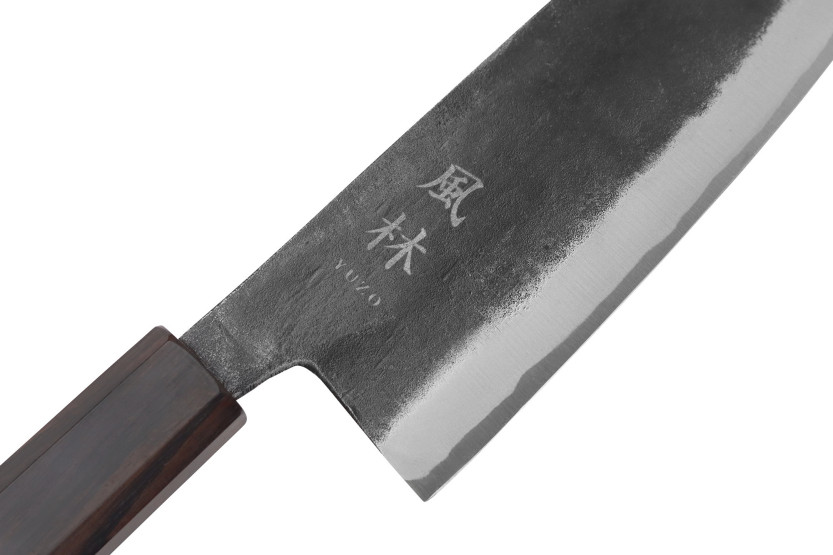 Coltello gyuto giapponese artigianale Yuzo Shinju BS2 da 21 cm
