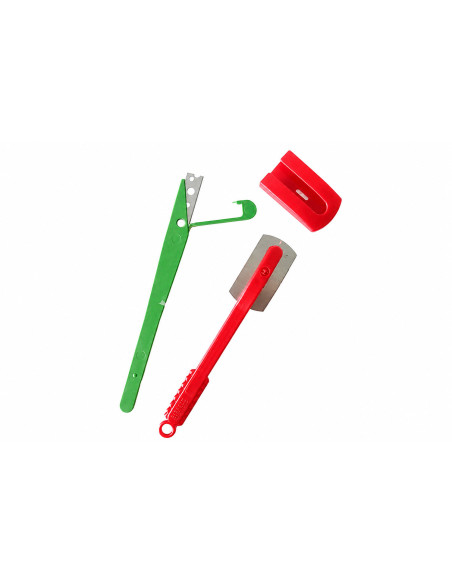 Conjunto de 2 lâminas de padeiro Patisdécor, retas e giratórias