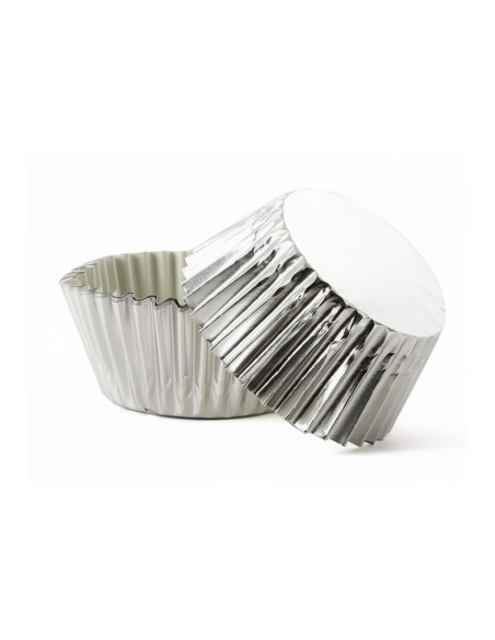 50 kpl:n Patisdécor-hopeisten cupcake-vuokien sarja