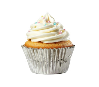 Set med 50 silverfärgade cupcakeformar från Patisdécor 2