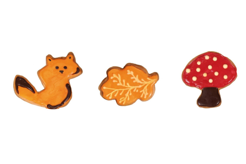 Set of 3 assorted Patisdécor stainless steel forest-themed cookie cutters