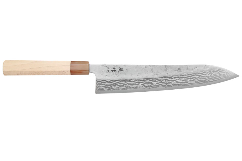24-cm Handcrafted Japanese Yuzo Haruto Damascus Chef's Knife