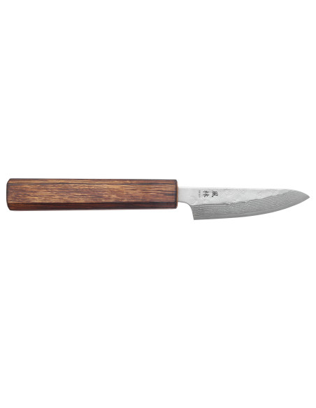 Faca de cozinha artesanal japonesa Yuzo Enju Damas 440C, de 8 cm