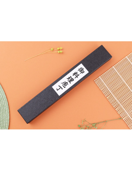 Coltello da cucina giapponese artigianale Yuzo Enju Damas 440C da 8 cm