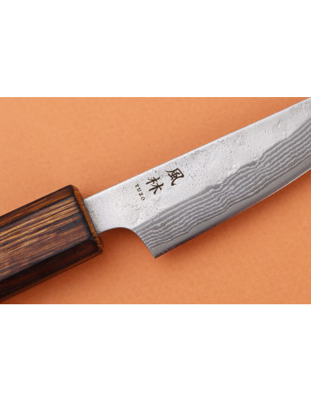 Cuchillo de cocina japonés artesanal Yuzo Enju Damas 440C de 8 cm