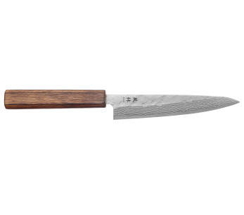 Handgemaakt Japans universaalmes van 15 cm, Yuzo Enju Damascus 440C