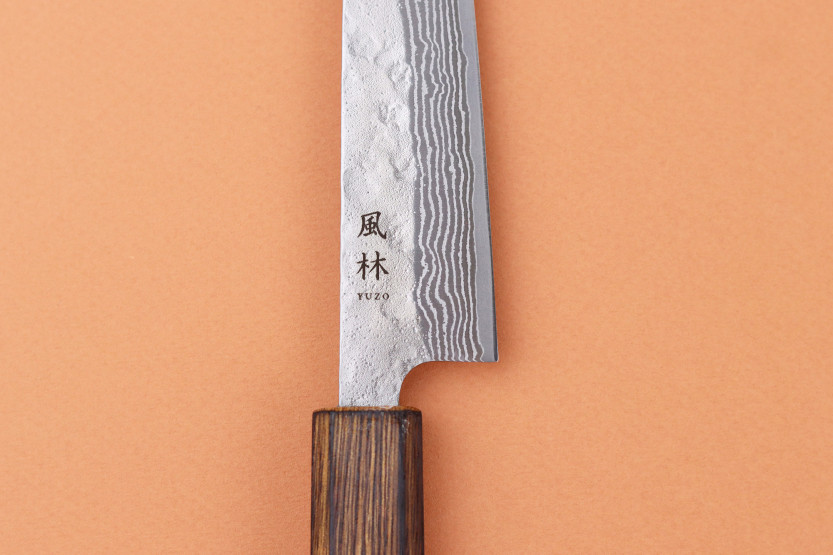 Handgjord japansk universalkniv, 15 cm, Yuzo Enju Damas 440C