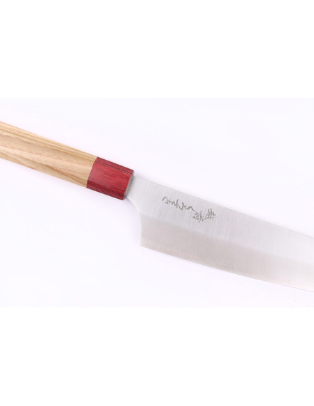Faca de chef japonesa artesanal de 21 cm, Makoto Kurosaki Ryusei VG7