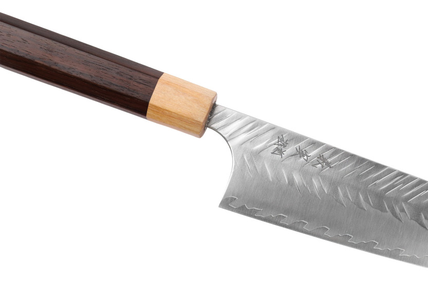 Handgjord japansk kockkniv, 21 cm, Yoshimi Kato SPG StrixV-Tsuchime
