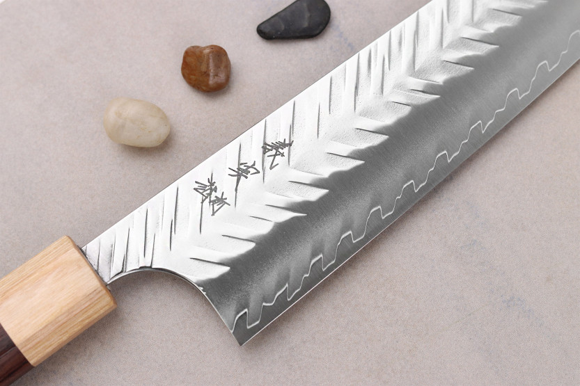 Yoshimi Kato SPG StrixV-Tsuchime Handcrafted Japanese Chef's Knife, 21 cm