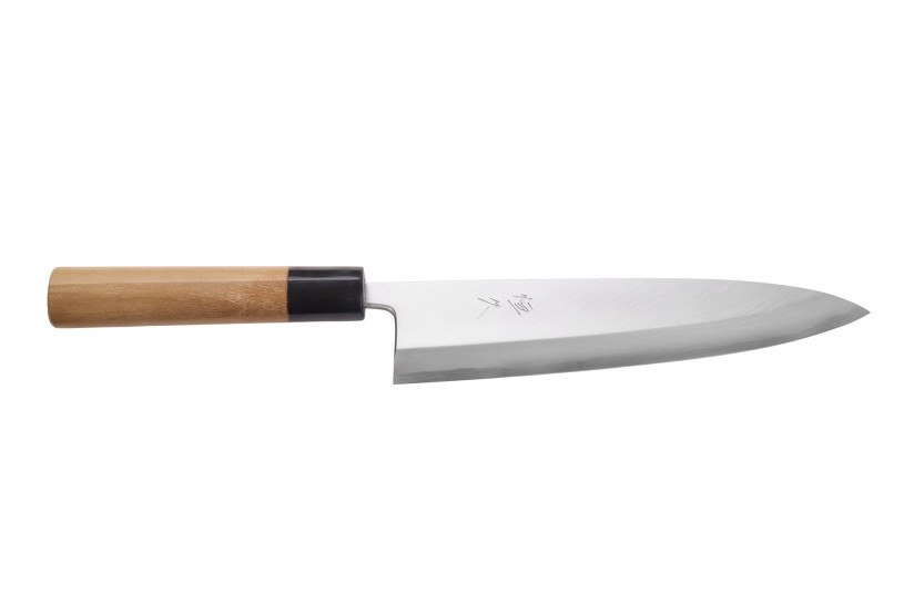 Cuchillo japonés artesanal Mioroshi Deba de 21 cm, Tsunehisa WS2