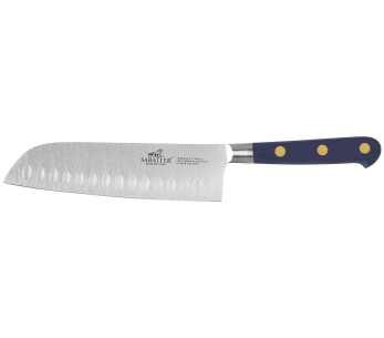 Coltello santoku Sabatier Idéal Blu Abisso, 100% forgiato, lama da 18 cm