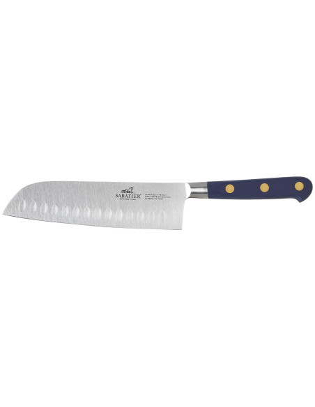 Faca santoku Sabatier Idéal Azul Abismo, 100% forjada, lâmina de 18 cm