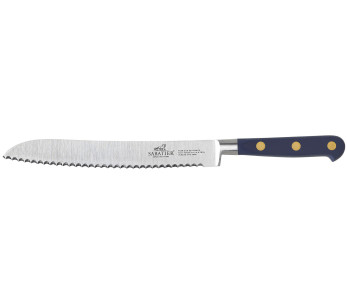 Sabatier Idéal-brödkniv, Abysse-blå, 100 % smidd, bladlängd 20 cm