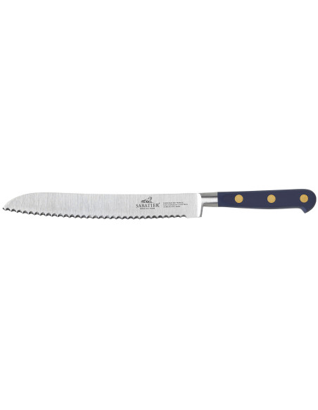 Sabatier Idéal brødkniv, Abysse-blå, 100 % smedet, klinge 20 cm