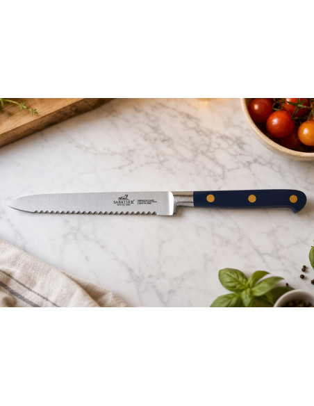Coltello universale Sabatier Idéal Blu Abisso, 100% forgiato, lama da 12 cm