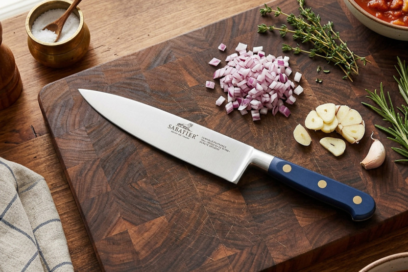 Sabatier Idéal Bleu Abysse Chef's Knife, 100% Forged, 15 cm Blade