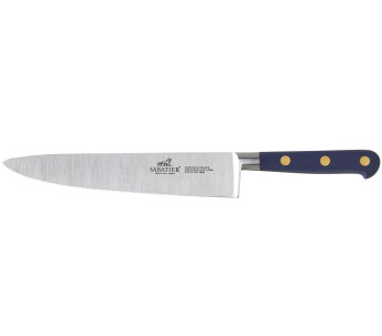 Sabatier Idéal Bleu Abysse -kokkiveitsi, 100 % taottu, terän pituus 20 cm