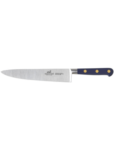 Faca de chef Sabatier Idéal Azul Abissal, 100% forjada, lâmina de 20 cm