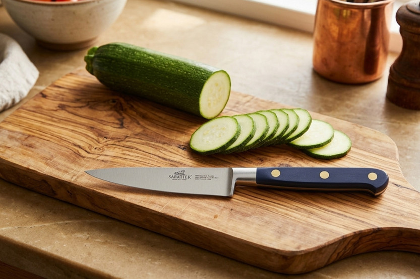 Sabatier Idéal Abysse Blue Paring Knife, 100% Forged, 10 cm Blade