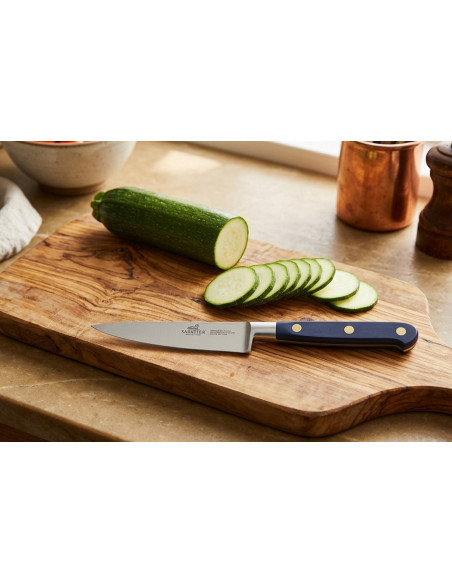Sabatier Idéal-køkkenkniv, Abysse-blå, 100 % smedet, klinge 10 cm