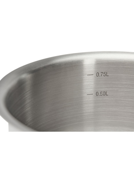 4 -osainen De Buyer Prim'Appety -kattilasetti, ruostumatonta terästä, 14–16–18–20 cm