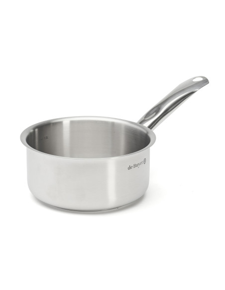 Set of 4 De Buyer Prim'Appety Stainless Steel Saucepans (14, 16, 18, and 20 cm)