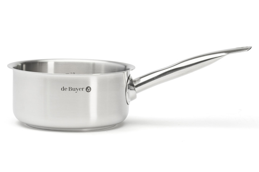 Set med 4 kastruller från De Buyer Prim'Appety i rostfritt stål, 14–16–18–20 cm