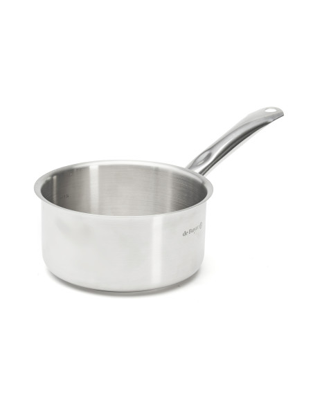 Set of 4 De Buyer Prim'Appety Stainless Steel Saucepans (14, 16, 18, and 20 cm)