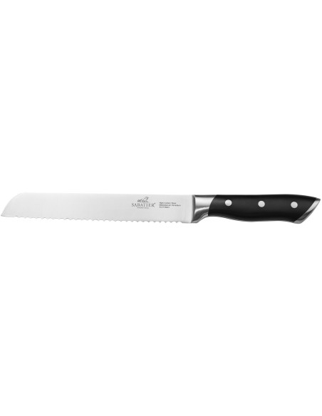 Sabatier International Hercules -leipäveitsi, terä 20 cm, ABS-kahva, 3 niittiä