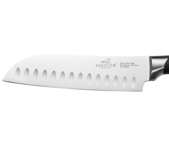 Faca santoku Sabatier International Hercules, lâmina alveolada de 18 cm, cabo em ABS com 3 rebites 2
