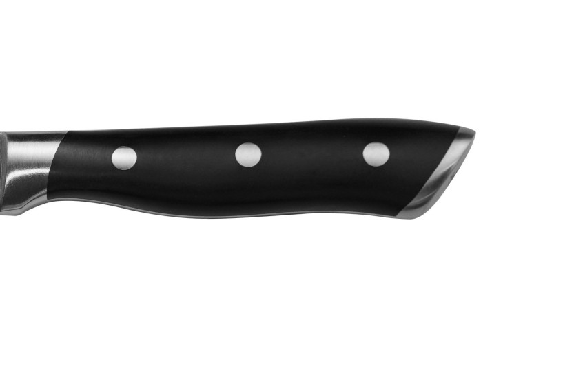 Cuchillo mini santoku Sabatier International Hercules, hoja alveolada de 13 cm, mango de ABS con 3 remaches