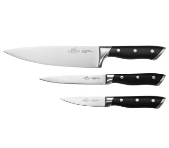 Conjunto de facas de 3 peças Sabatier International Hercules: Faca de escritório 9 cm + Faca multiusos 12 cm + Faca de chef 20 c 2