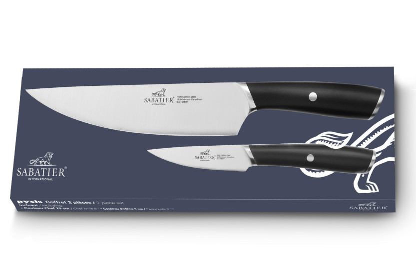 Set di 2 coltelli Sabatier International Pyxis Office da 9 cm + Chef da 20 cm