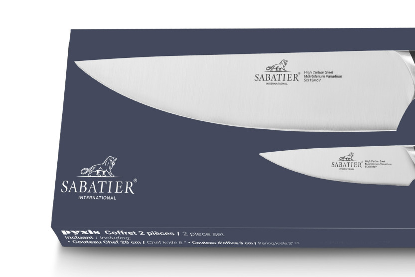 Sabatier International Pyxis Office 9 cm + Chef 20 cm set van 2 messen