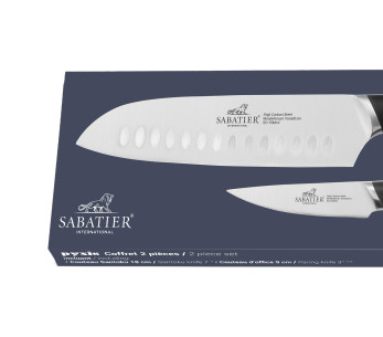 Sabatier International Pyxis Office – knivset med 9 cm-knivar + 18 cm Santoku-kniv 2