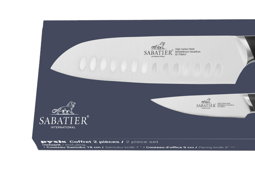 Set di coltelli Pyxis Office da 9 cm di Sabatier International + coltello Santoku da 18 cm