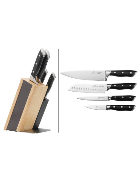 Set Sabatier International Oslo in legno + 4 coltelli Hercules