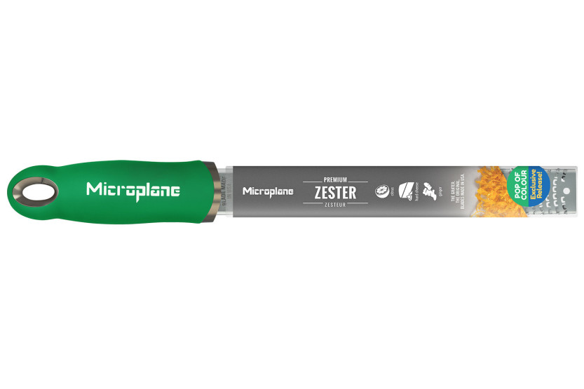 Microplane Premium Pop of Colour Reibe/Zestenreibe in Basilikumgrün – 20,3 cm