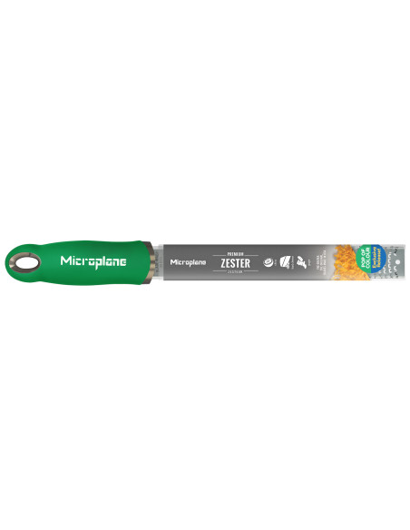 Ralador e ralador de casca Microplane Premium Pop of Colour Verde Manjericão - 20,3 cm
