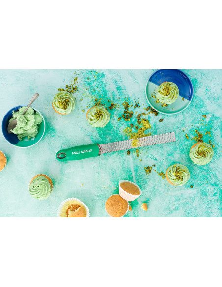 Microplane Premium Pop of Colour-rivare och skalare, basilika-grön – 20,3 cm