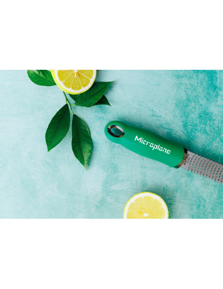 Microplane Premium Pop of Colour-rivare och skalare, basilika-grön – 20,3 cm