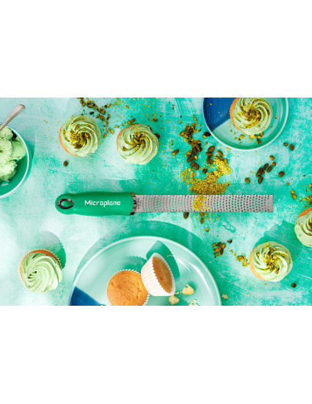 Ralador e ralador de casca Microplane Premium Pop of Colour Verde Manjericão - 20,3 cm