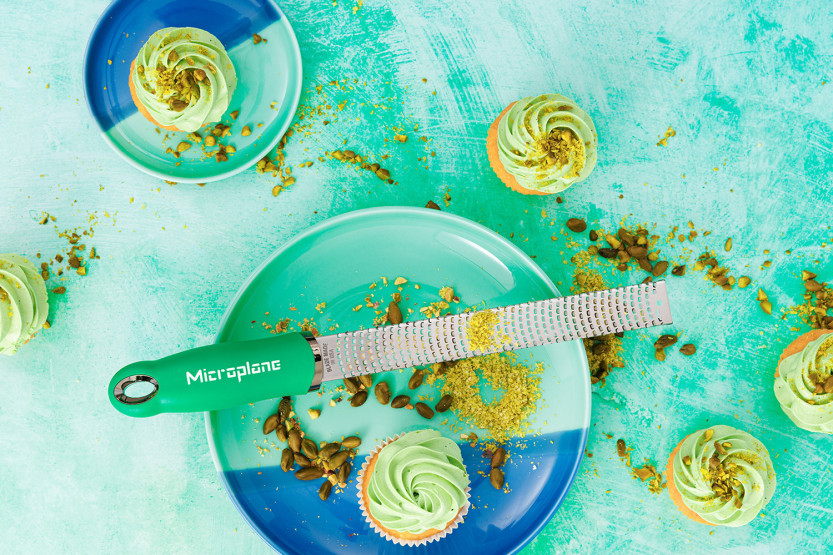 Ralador e ralador de casca Microplane Premium Pop of Colour Verde Manjericão - 20,3 cm