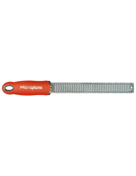 Microplane Premium Pop of Colour-rivjern og sitronskrelle, blodappelsinrød – 20,3 cm